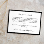 Black Elegant Broken Engagement Cancelled Wedding Invitation<br><div class="desc">Elegant and minimalist wedding cancellation announcement to inform your guests that the wedding will no longer happen with elegant black fonts against a white background and a black and grey border. Broken engagement announcement in a simple,  elegant design.</div>