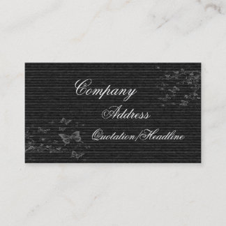 Black elegant business card