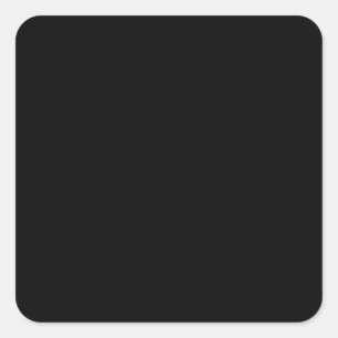 Black  Elegant Fashion Colour Square Sticker