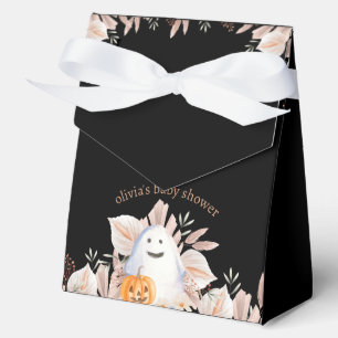 Black Elegant Little Boo Boho Ghost Baby Shower Favour Box