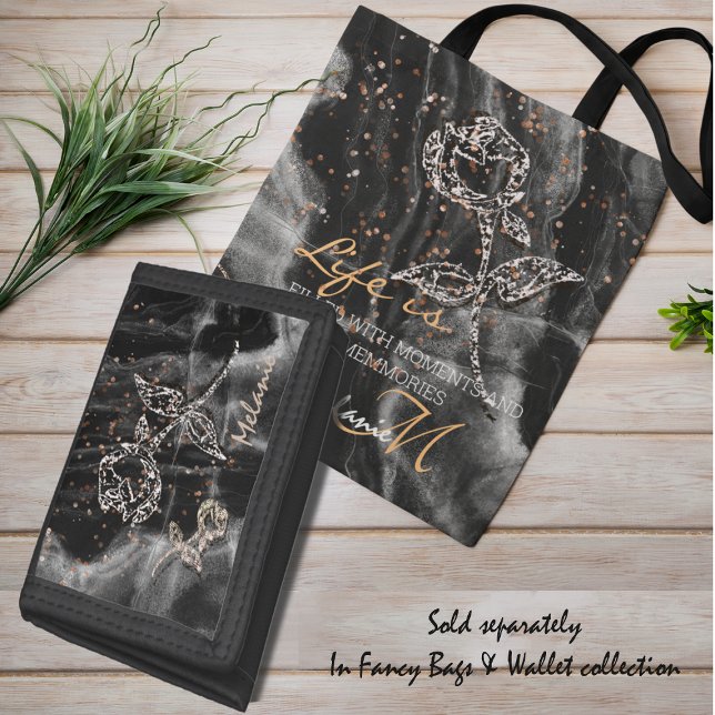 Black Elegant Marble  Tote Bag (Creator Uploaded)