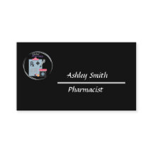 Black elegant minimalist pharmacy