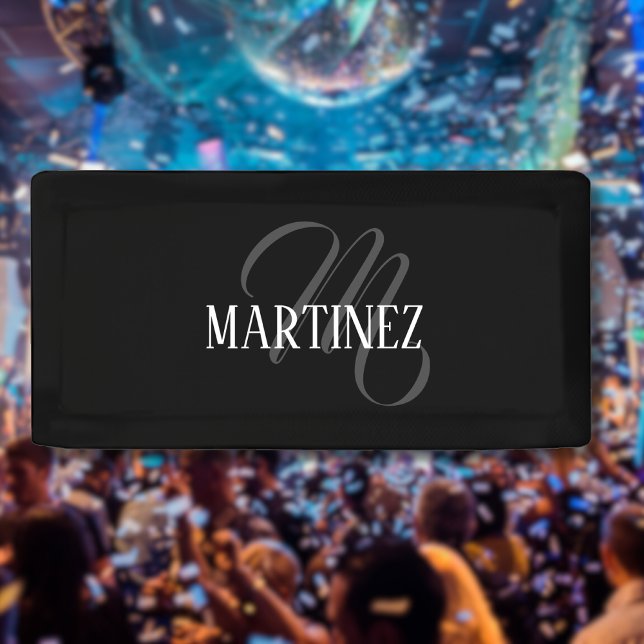 Black Elegant Personalised Last Name | Name Banner (Creator Uploaded)