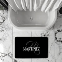 Black Elegant Personalised Last Name | Name