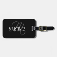 Black Elegant Personalised Last Name | Name