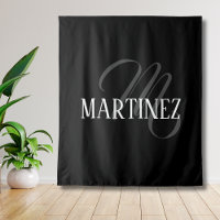 Black Elegant Personalised Last Name | Name