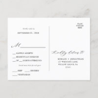 Black Elegant Script Typography Menu Choice