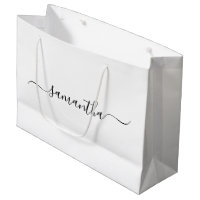 Black Elegant Swash Signature Name