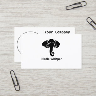 Black Elephant Family Home Address Republican Business Card