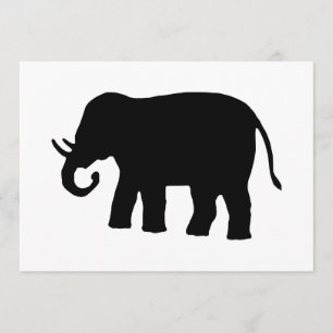 Black Elephant Invitation