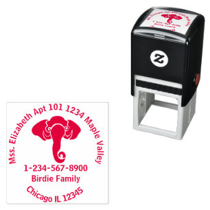Black Elephant King of Wisdom  Self-inking Stamp