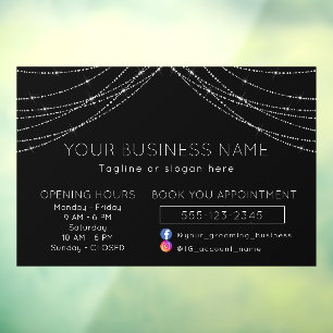 Black Elgant Light Strings Business Opening Hours