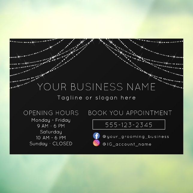 Black Elgant Light Strings Business Opening Hours  (Sheet 3)