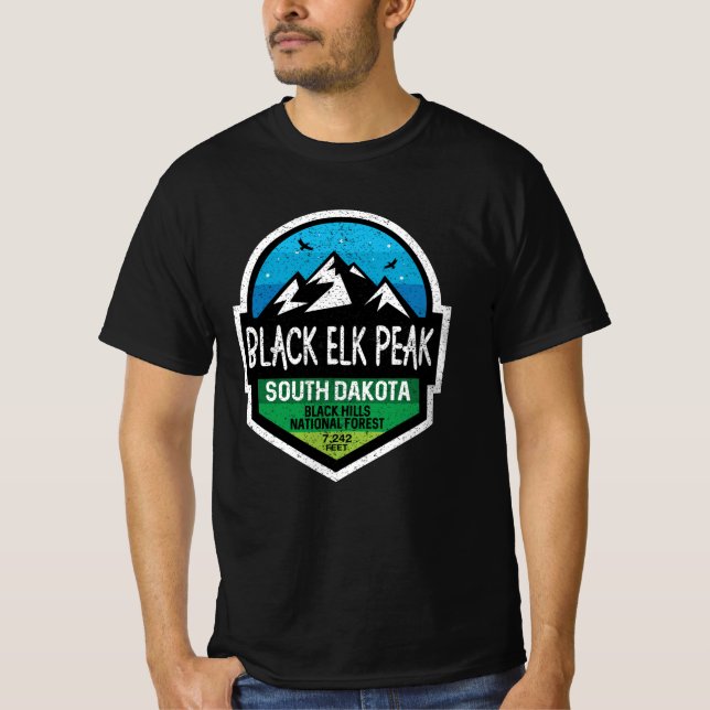 Black Elk Peak South Dakota Mountain Adventure T-Shirt (Front)