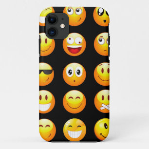 black emojis iPhone 11 case