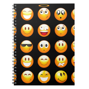 black emojis notebook