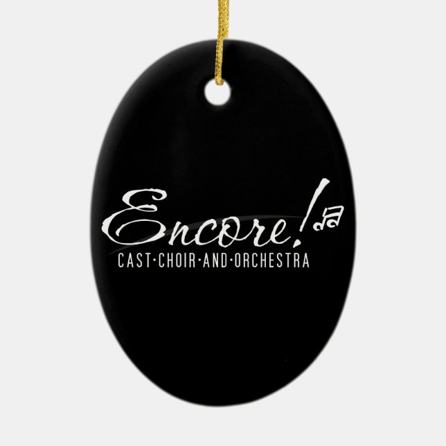 Black Encore Logo 2011 Ornament (Front)