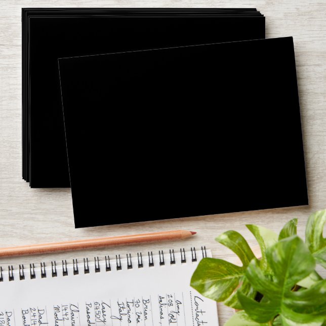 Black Envelopes | Elegant Minimalist Stationery (Stacked)
