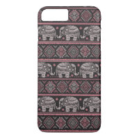 Black Ethnic Elephant Pattern
