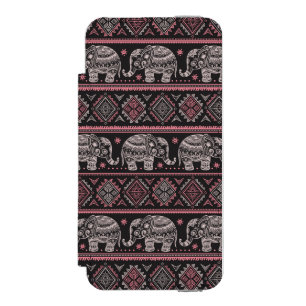 Black Ethnic Elephant Pattern Incipio Watson™ iPhone 5 Wallet Case