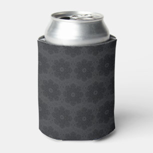 black ethnic mandala pattern can cooler