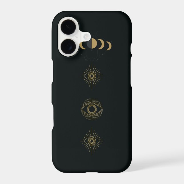 Black Evil Eye Phone Case  (Back)