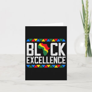 Black Excellence African Map Graphic Premium Card