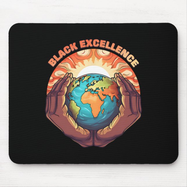 Black Excellence Black History Month _1  Mouse Pad (Front)