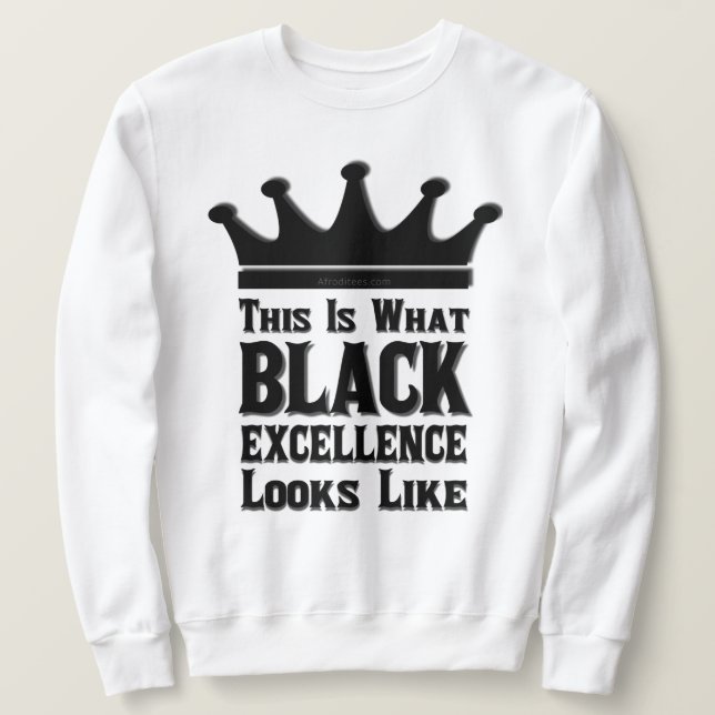 Black Excellence Sweatshirt (Design Front)