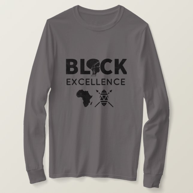 Black Excellence T-Shirt (Design Front)