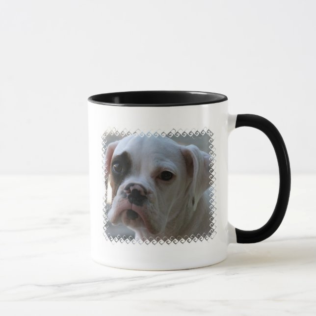 Black Eyed Boxer Dog Coffee Mug (Right)