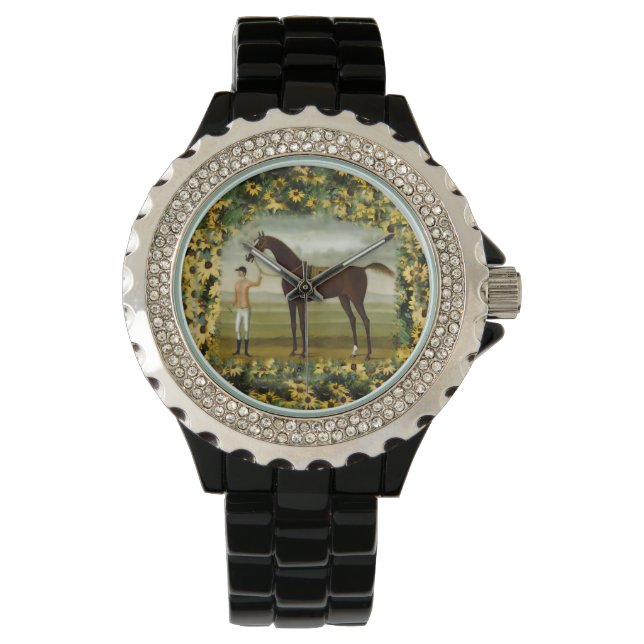 Black Eyed Susan and racehorse jockey watch (Front)