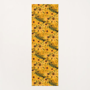 Black Eyed Susan Blooms Yoga Mat