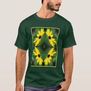 Black Eyed Susan Daisy Flower Abstract  T-Shirt