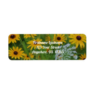 Black Eyed Susan Daisy Flower Painting Address