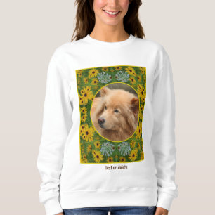Black Eyed Susan Daisy Painting Add Your Own Photo Sweatshirt