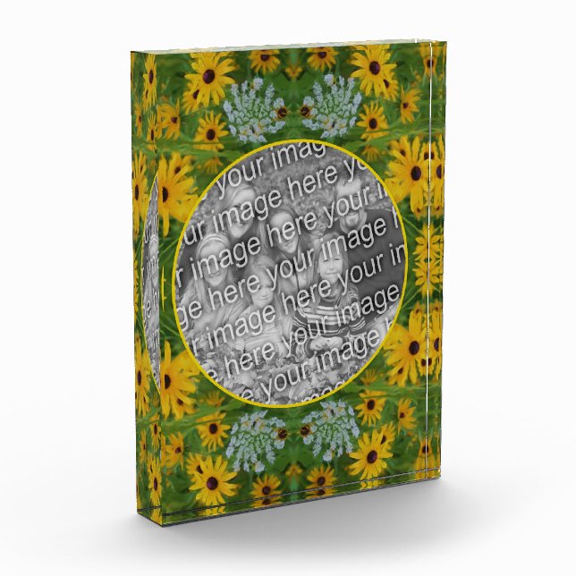 Black Eyed Susan Daisy Painting Add Your  Photo Block (Left)