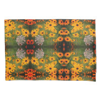 Black Eyed Susan Field Flowers Abstract Pattern