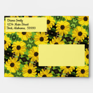 Black Eyed Susan Floral Envelope