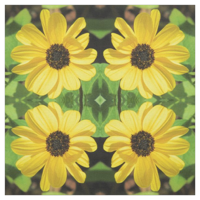 Black Eyed Susan Floral Fabric (Swatch)