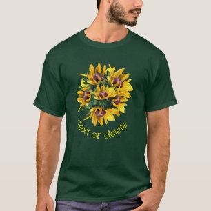 Black Eyed Susan Flower Bouquet Personalised T-Shirt