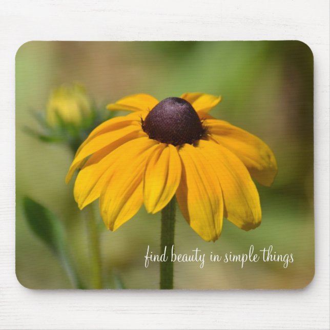 Black Eyed Susan Flower Mouse Pad (Front)