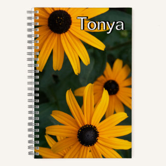 Black Eyed Susan Flower Notepad Notebook