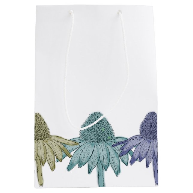 Black Eyed Susan Flowers Medium Gift Bag (Front)