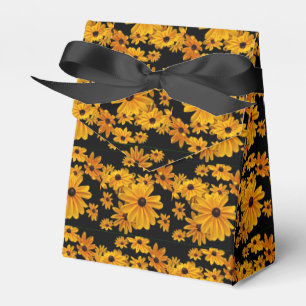 Black Eyed Susan Flowers Yellow Floral Favour Box