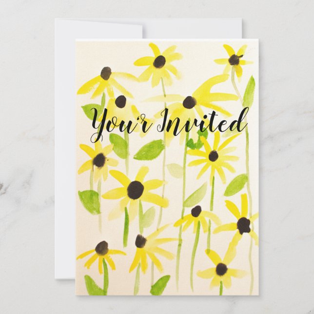 Black-Eyed-Susan Invitation (Front)