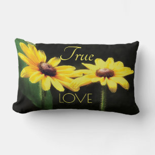Black Eyed Susan Photograph True Love Lumbar Cushion