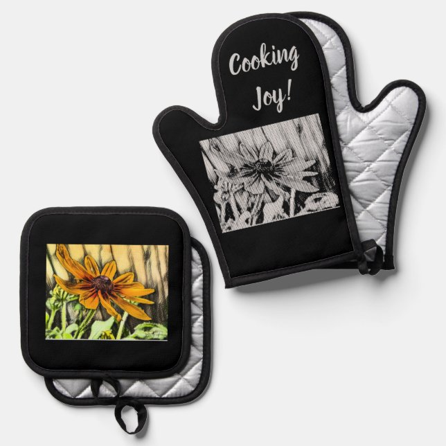 Black Eyed Susan Potholder Set (Front/Back)