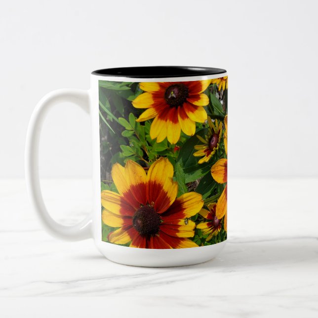Black-eyed Susan Two-Tone Coffee Mug (Left)