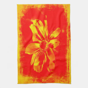 Black-Eyed Susan Wildflower - Digital Art Tea Towel